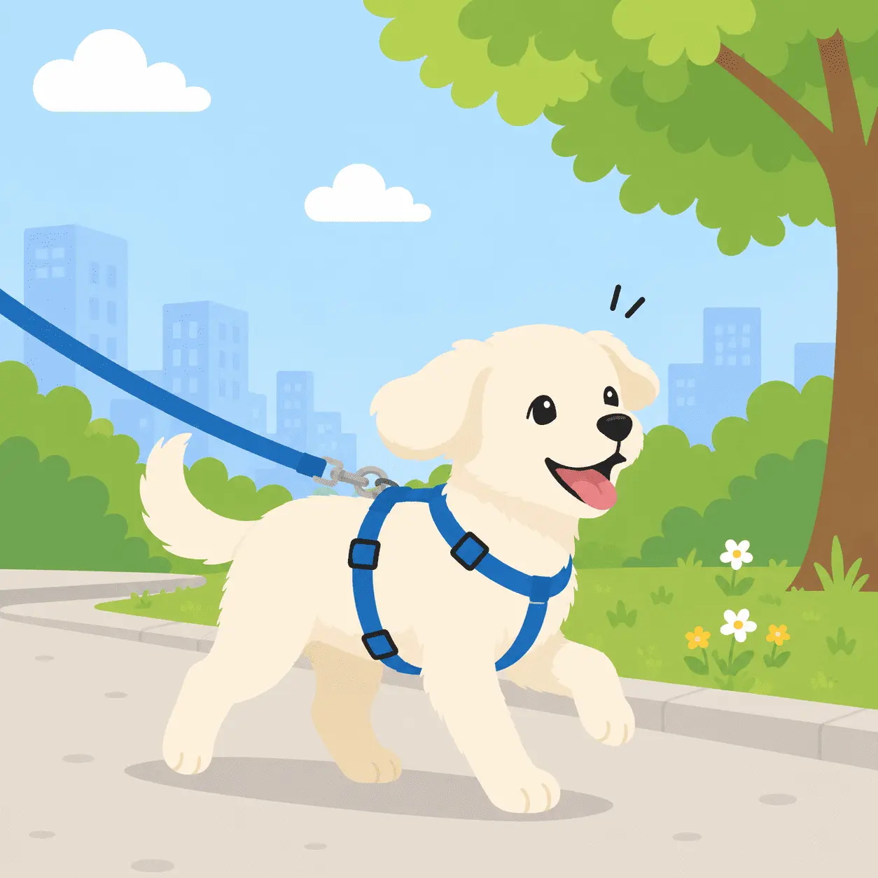 希望建立良好散步習慣的幼犬與成犬